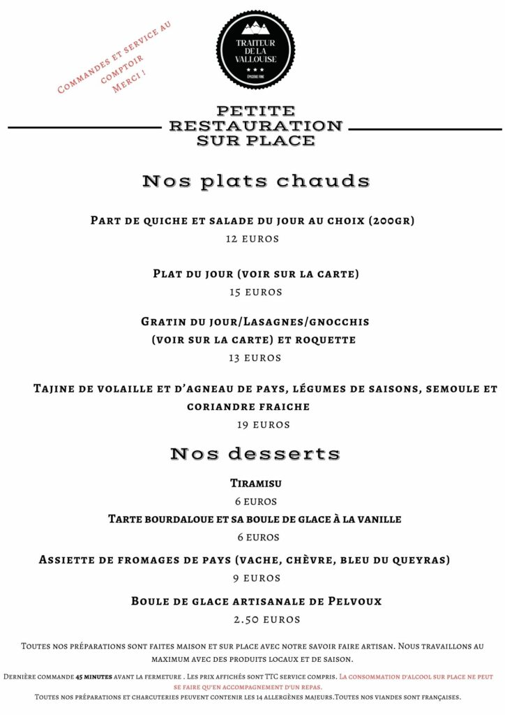 restaurant vallouise